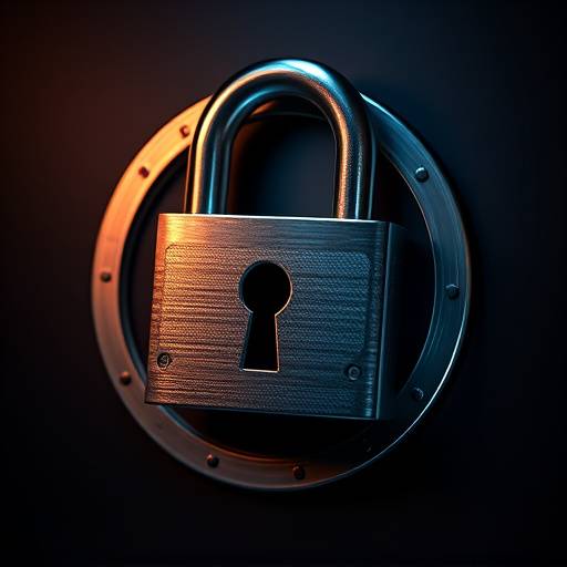 Lock icon symbolizing data security