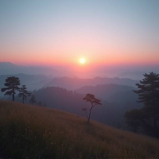 Screenshot of a virtual reality therapy application, showing a calming virtual environment designed to reduce anxiety.